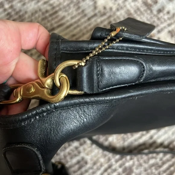 Vintage 90s COACH Station Bag 5130 Black Made in USA EUC - Picture 11 of 12